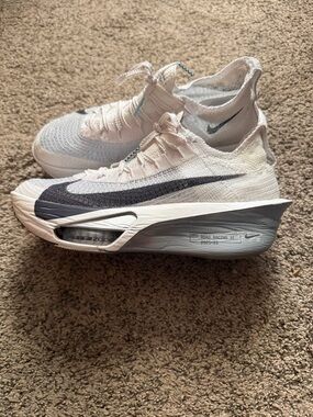 Nike White and Black ZoomX Road Racing Women’s Running Shoes